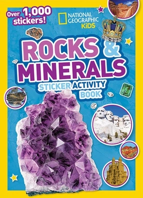 Rocks And Minerals Sticker Activity Book Young explorers Playroom learning