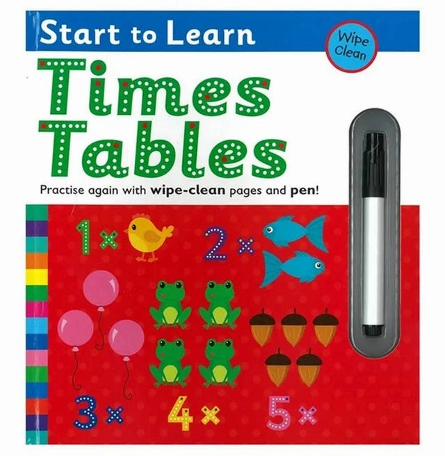 Wipe Clean : Start To Learn Time Tables Creative kids