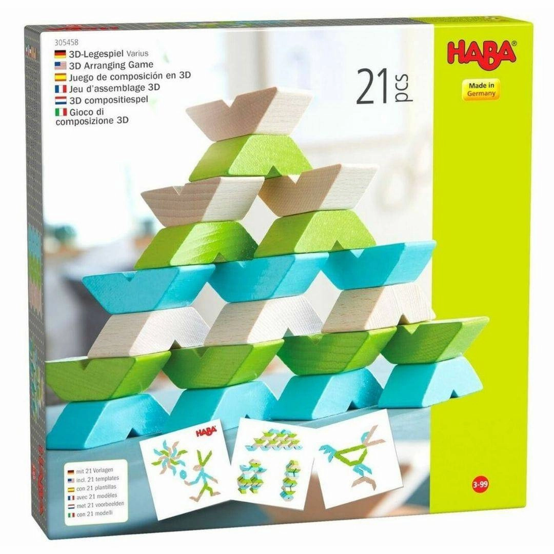 Wooden V-Shaped Building Blocks Set Tiny thinkers
