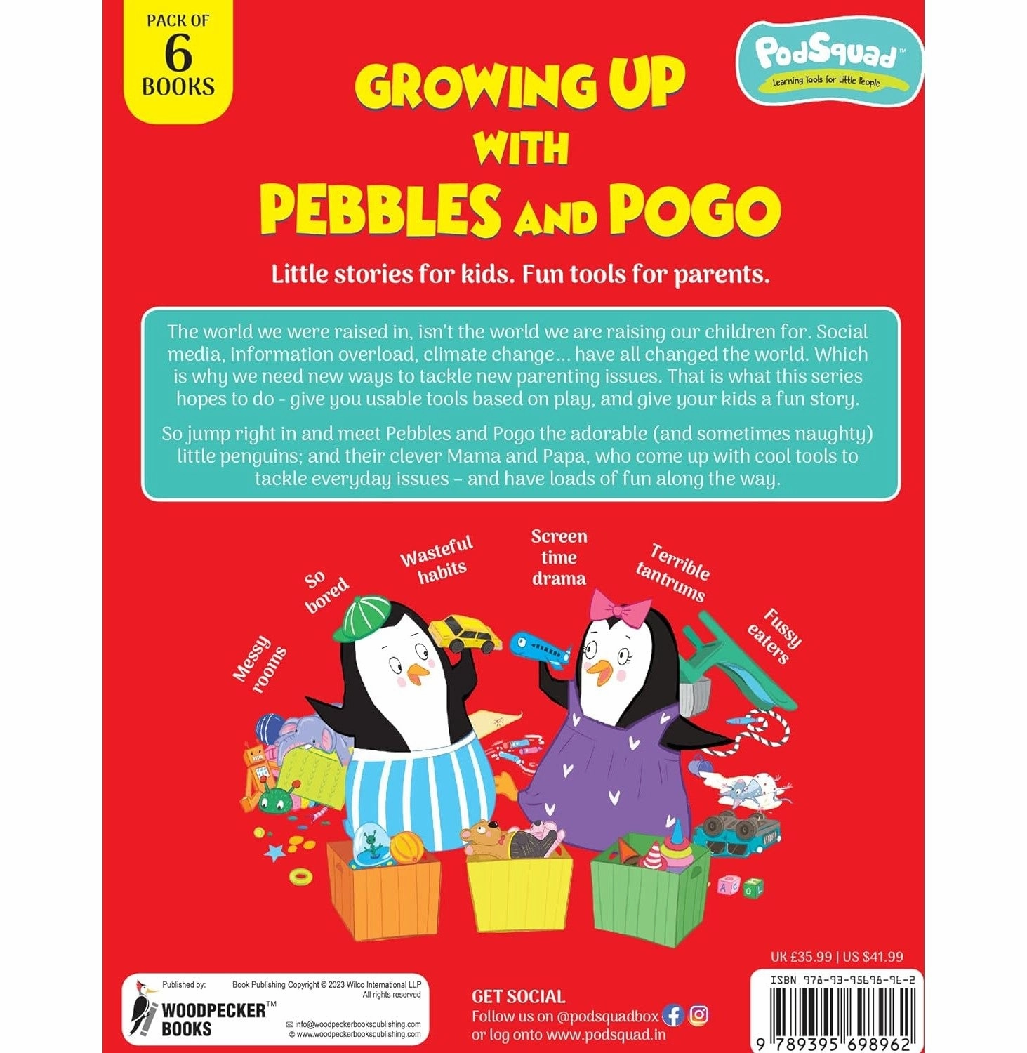 Child development Imaginative play Growing Up With Pebbles And Pogo (6 Volume Box Set) [Paperback] Woodpecker Books; Sonia Mehta; Abha Shah And Wilco International Llp