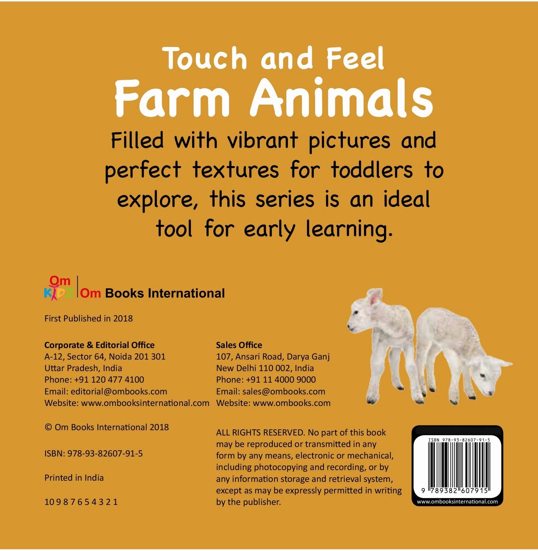 Board Book:Touch And Feel: Farm Animals [Board Book] Om Books Editorial Team Playful learning