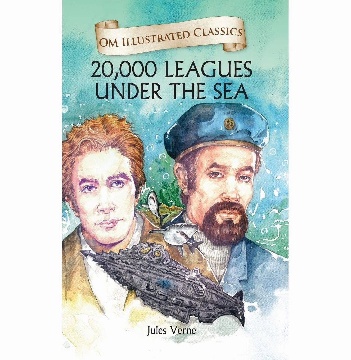 Children Classics : 20000 Leagues Under The Sea : Illustrated Abridged Classics With Practice Questions (Om Illustrated Classics For Kids) [Hardcover] Jules Verne Enrichment activities Smart activities for young learners