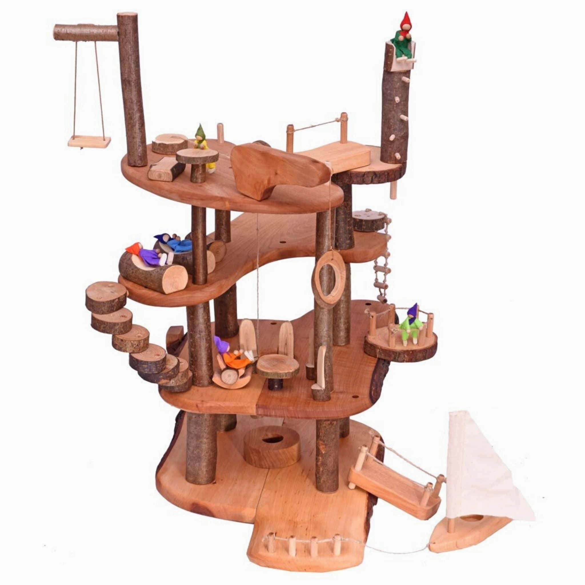Holistic Tiny thinkers Large Wooden Branch Fairy Tree House