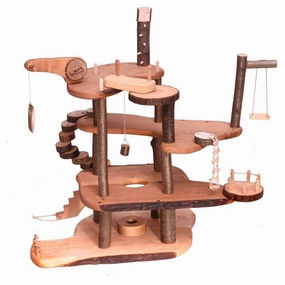 Early learning Young minds at work Large Wooden Branch Fairy Tree House