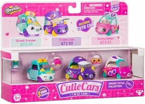 Shopkins Cutie Car S2 3-Pack - Assorted Curiosity starters