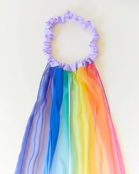 Silk Georgette Rainbow Veil Learn & grow Exploration gear
