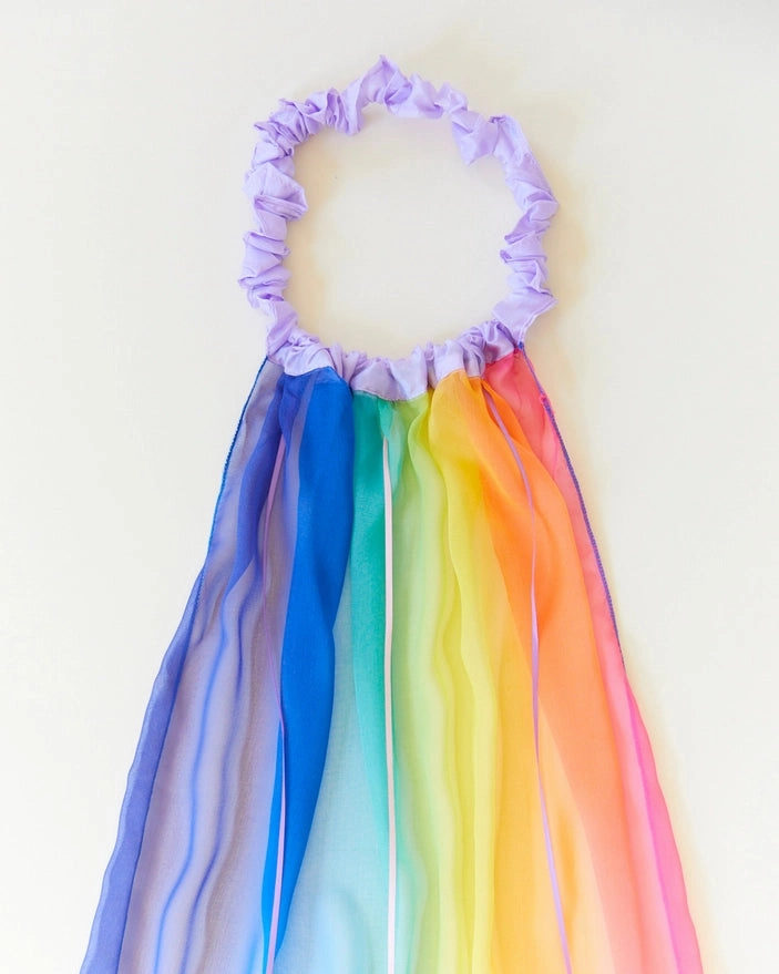 Silk Georgette Rainbow Veil Learn & grow Exploration gear