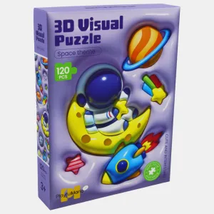 Play-based education Kids essentials 3-D Visual Puzzle - Space Theme