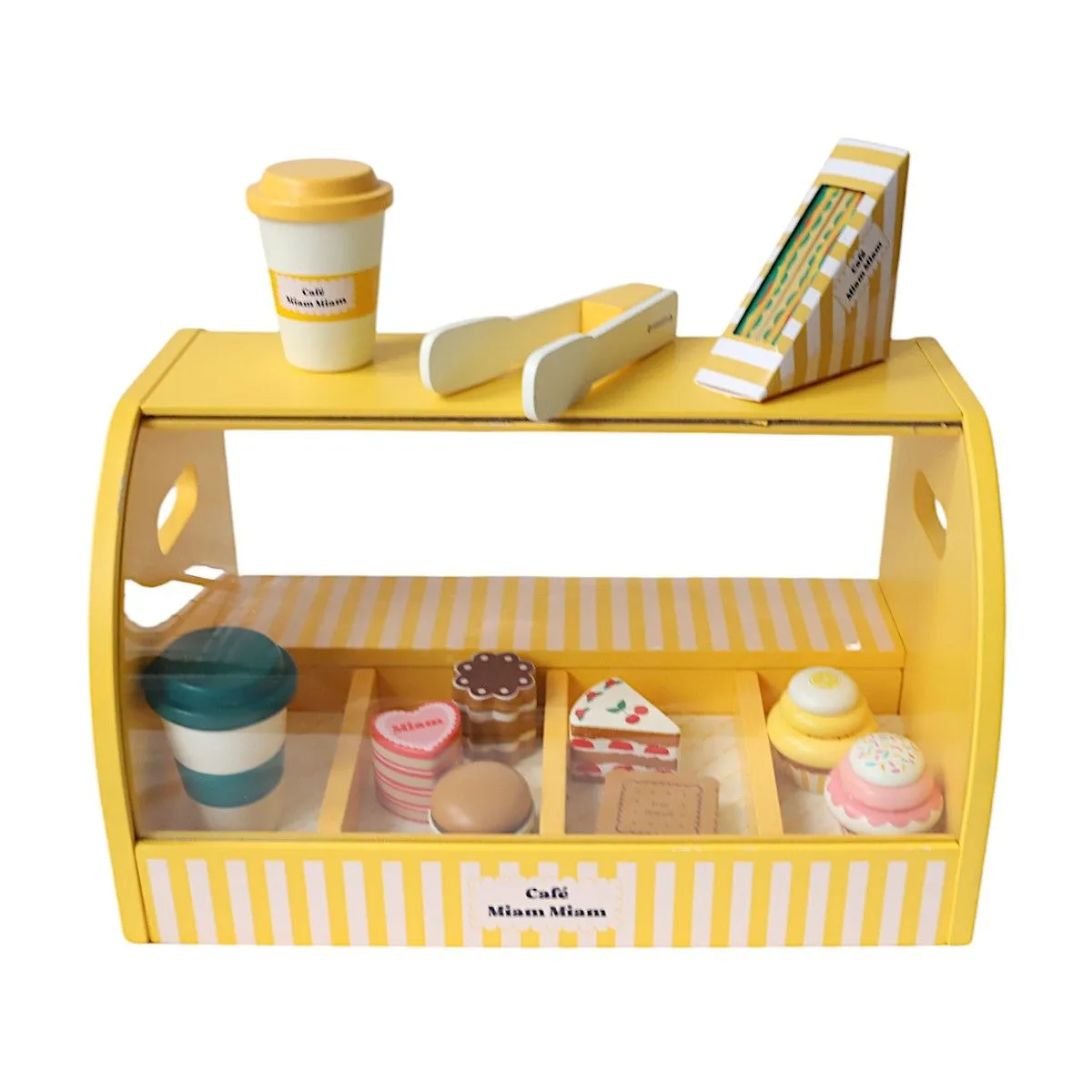 Wooden Toy - Pastry And Coffee Stand Mindful play