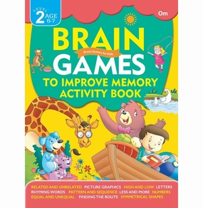 Fun that fuels growth Playroom learning Activity Book : Brain Games To Improve Memory Activity Book Level 2 [Paperback] Om Books Editorial Team