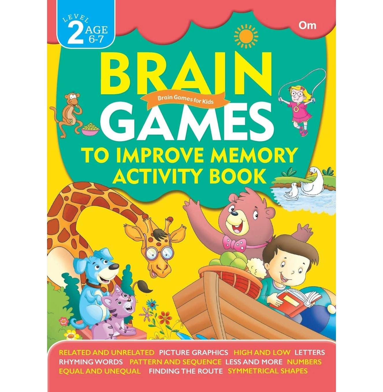 Fun that fuels growth Playroom learning Activity Book : Brain Games To Improve Memory Activity Book Level 2 [Paperback] Om Books Editorial Team