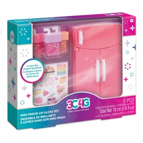 Make It Real 3C4G Mini Fridge Lip Gloss Set With Stickers Creative time for curious minds Kids essentials