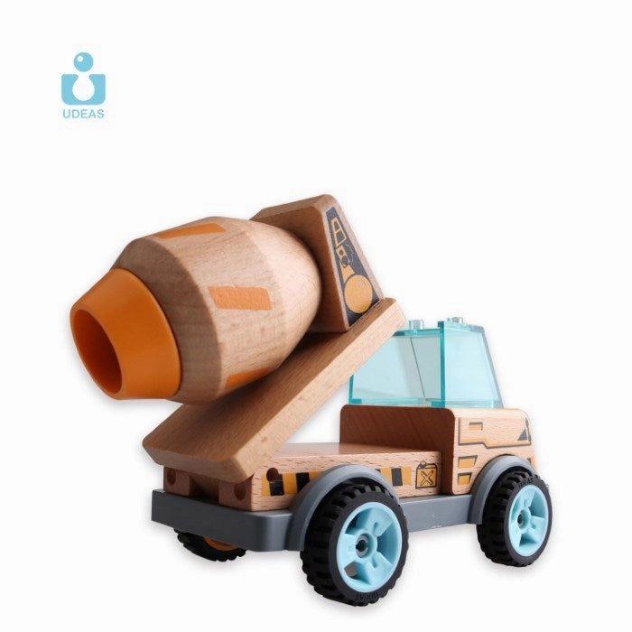 Udeas Varoom Transformable Vehicle Cement Mixer Quiet play for growing minds Busy kids