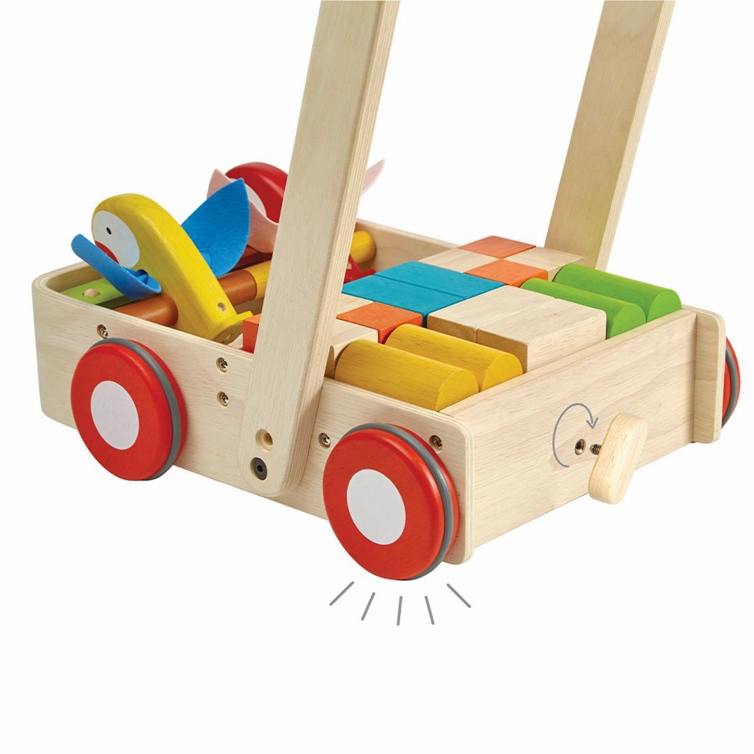 Fun for curious minds Young explorers Wooden Bird Walker Wagon