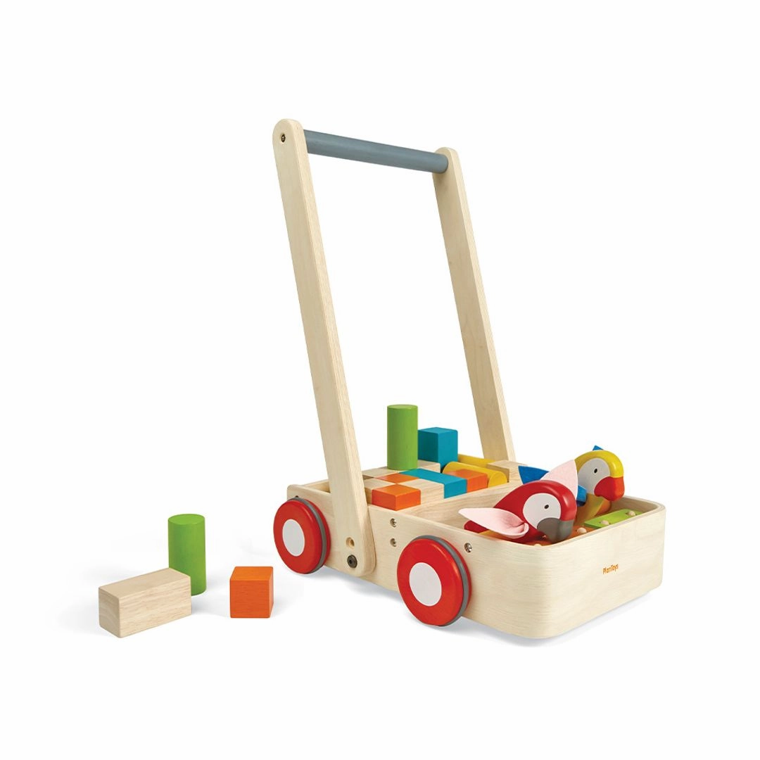 Wooden Bird Walker Wagon Exploration made fun