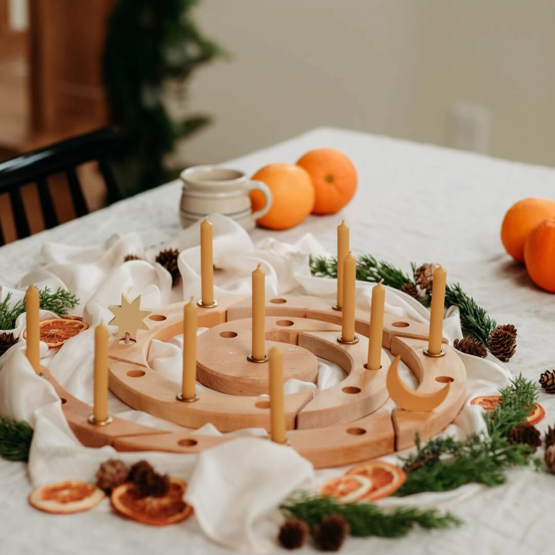 Wooden Birthday / Advent Spiral Creative kids
