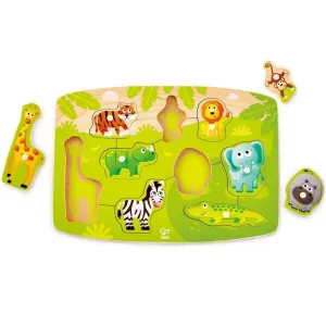 Mindful play Kid-focused experiences Hape Toys Jungle Peg Puzzle