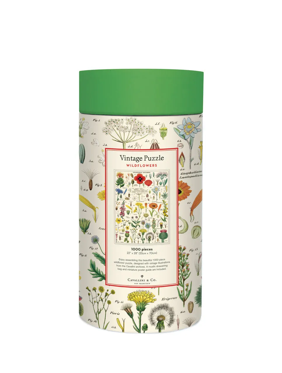 Skill-building tools Everyday learning Cavallini & Co. Wildflowers 1000 Piece Puzzle