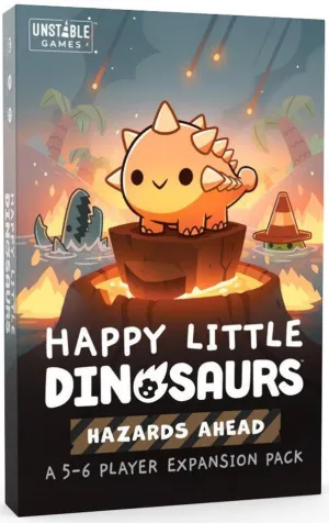 Happy Little Dinosaurs: Hazards Ahead 5-6 Player Expansion Inspiring creativity Young minds at work