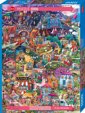 Educational fun Quiet play for growing minds Happy Town, Good Evening - 1000Pcs