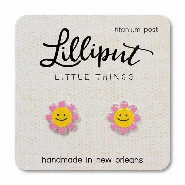 Happy Daisy Earring Pink Holistic