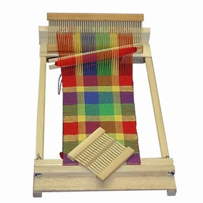 Active learners Skill-building tools Beginner'S Wooden Weaving Loom