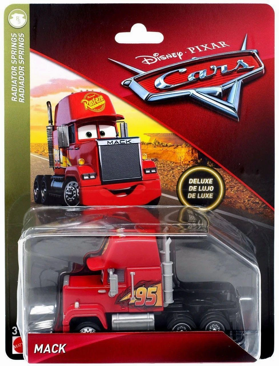 Disney Pixar Cars 3 Mcqueen Deluxe Oversized Mack Diecast Car Kids discovery tools Joyful learning
