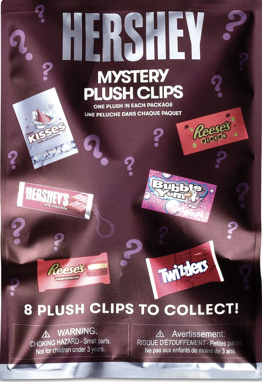 Early discovery Hershey Mystery Plush Clip
