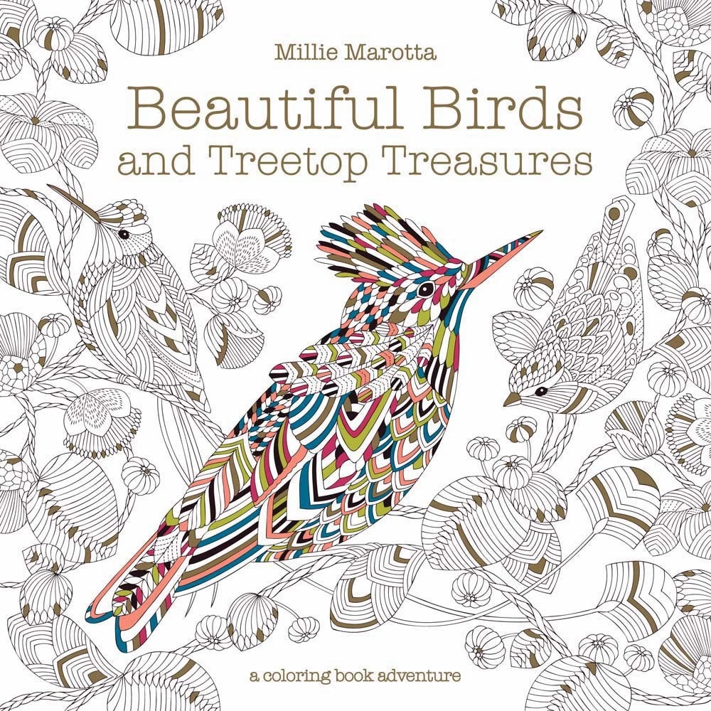 Early learning Young explorers Millie Marotta Beautiful Birds And Treetops Coloring Book