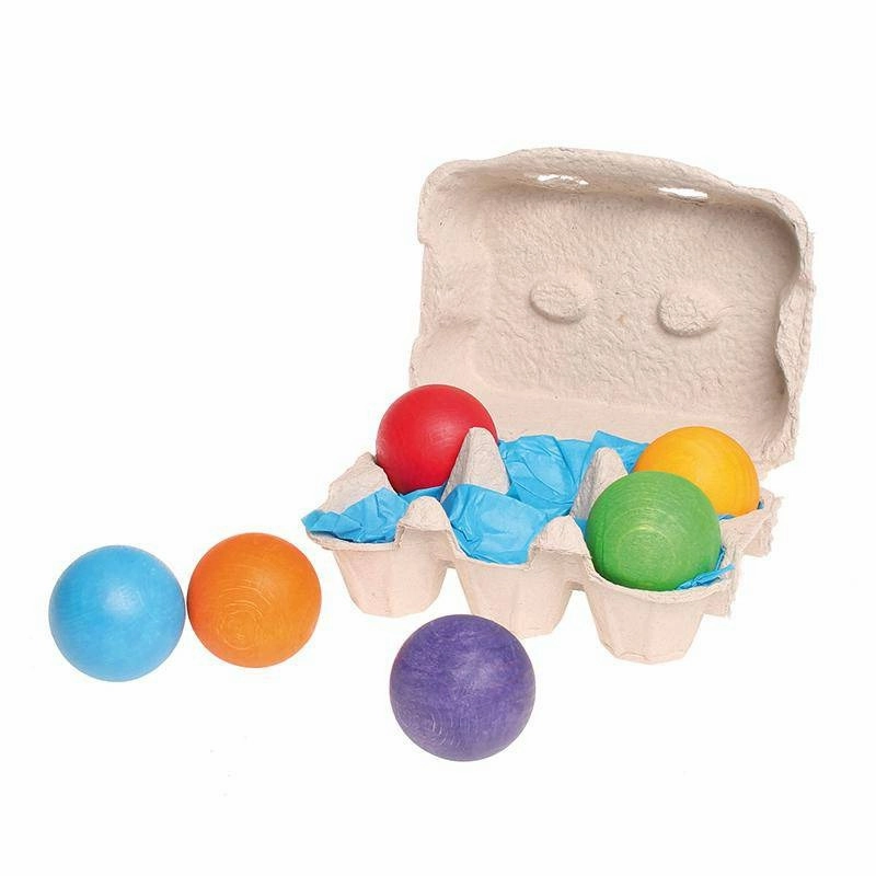 Learning tools Moments of imagination Rainbow Colored Wooden Balls