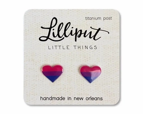 Smart activities for young learners Mindful play Heart Pink/Purple/Blue Earrings
