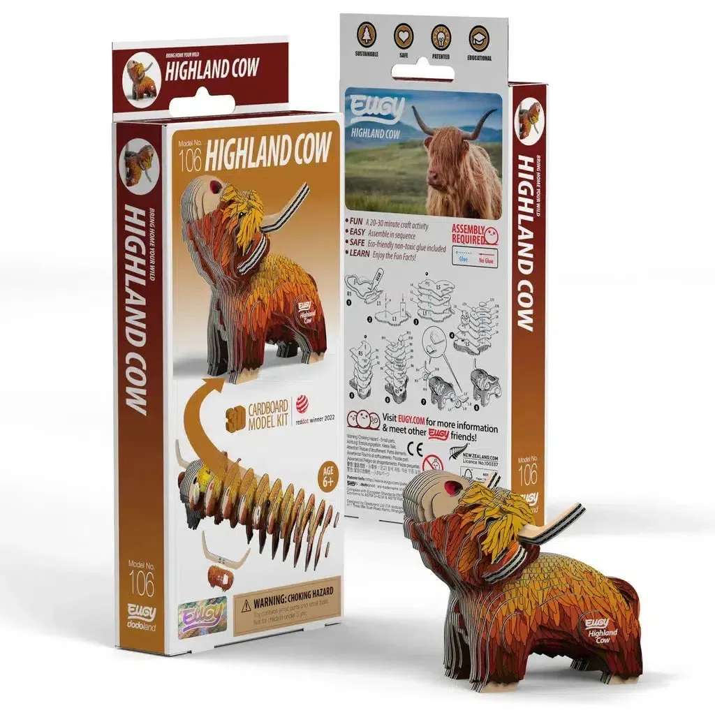Skill-building tools Highland Cow 3D Puzzle