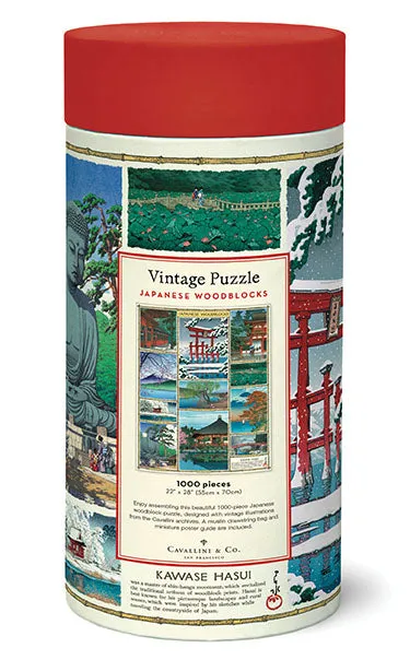 Smart kids gear Cavallini & Co. Japanese Woodblock  1000 Piece Puzzle