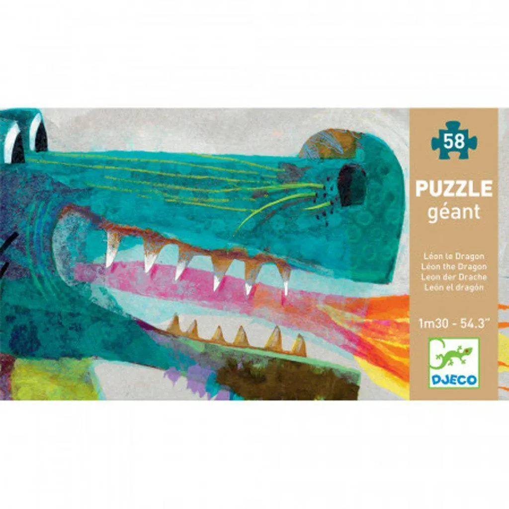 Leon The Dragon Giant Floor Puzzle Imaginative play Quiet play for growing minds