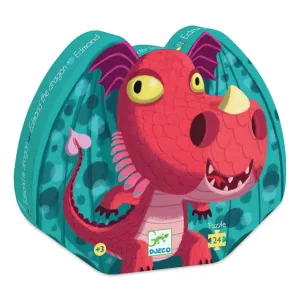 Silhouette Puzzle - Edward The Dragon Home learning tools Growing minds