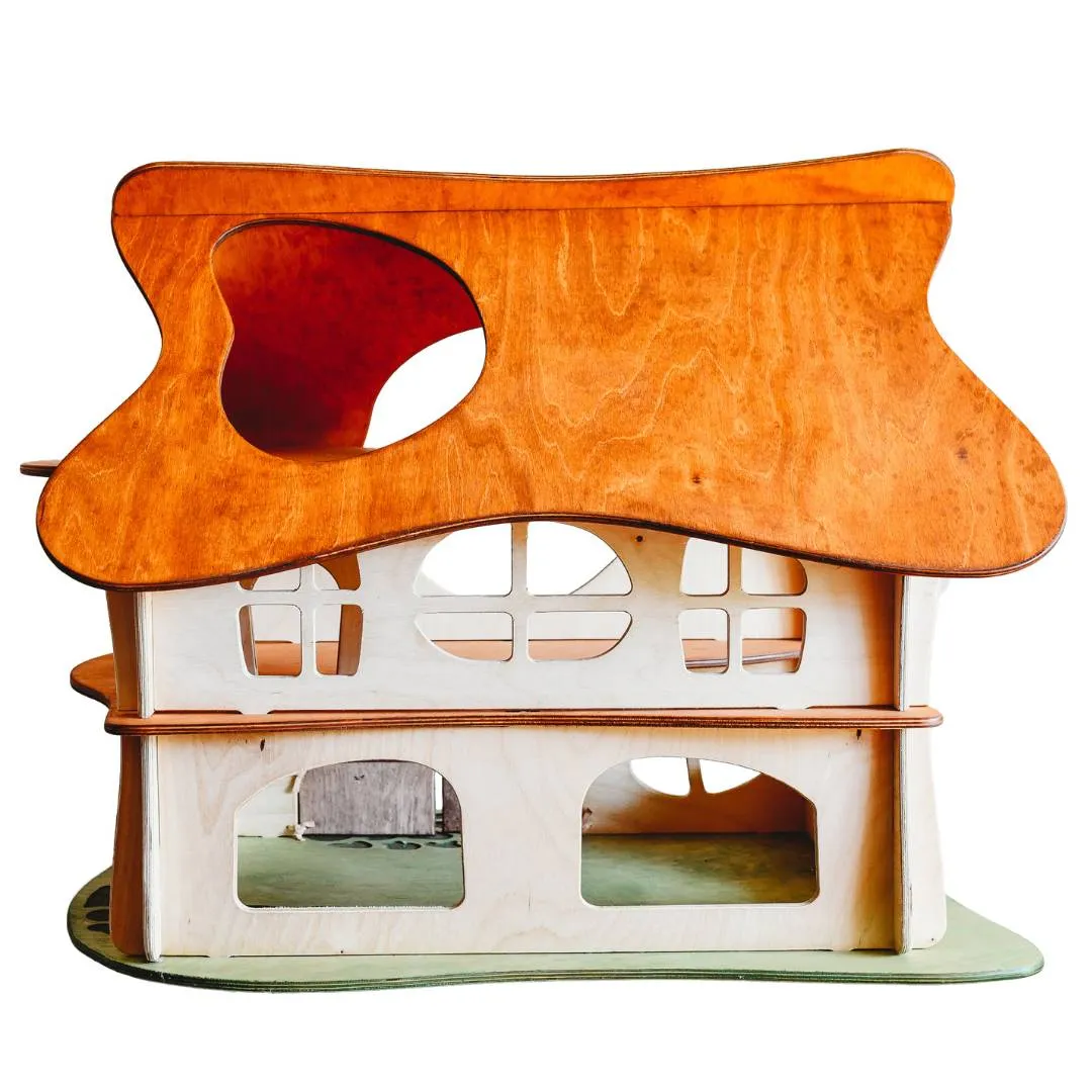 Growing minds Waldorf Wooden Dollhouse By Twig Studio