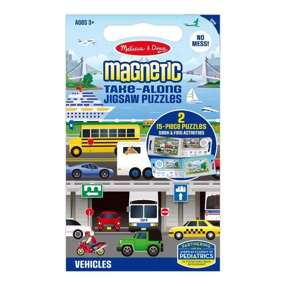 Growth tools Take Along Magnetic Puzzle - Vehicles