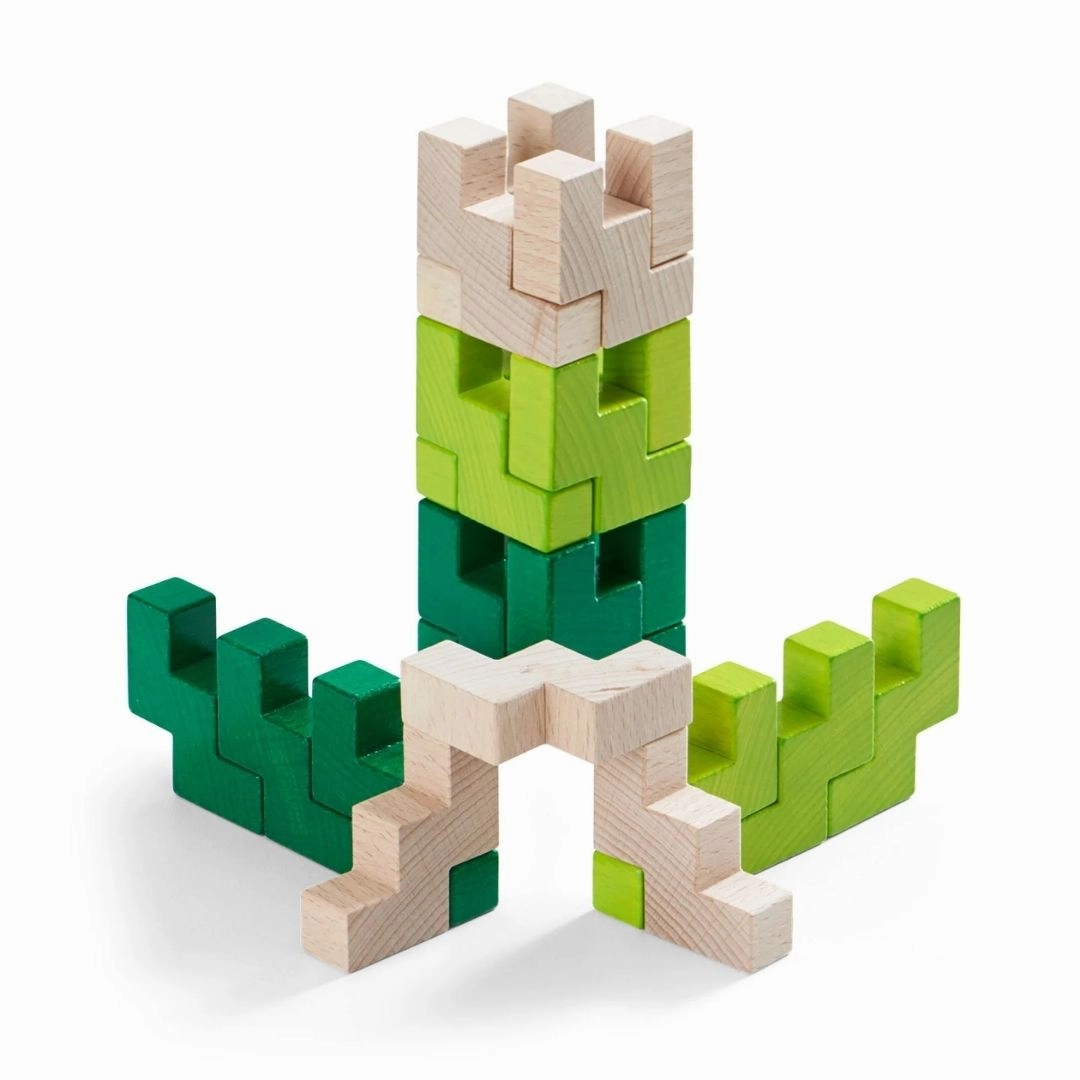 3D Viridis Wooden Blocks Designed for development Little adventures