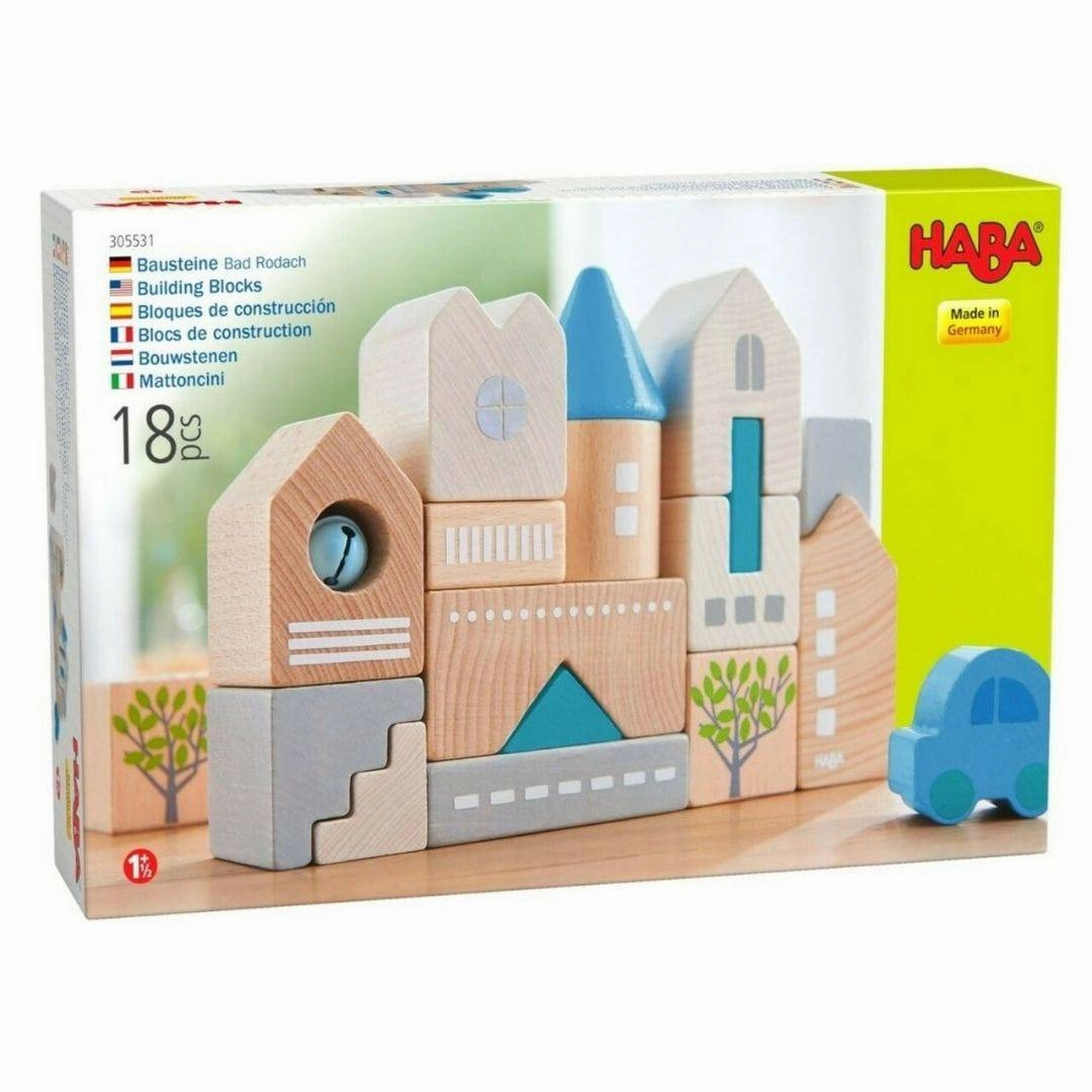 Bad Rodach Skyline Wooden Building Block Set Play & learn Playroom learning