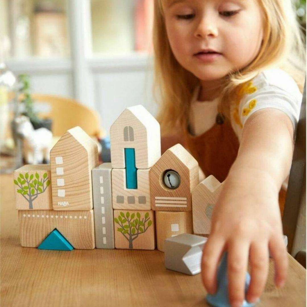 Holistic Bad Rodach Skyline Wooden Building Block Set