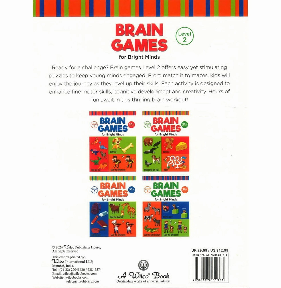 Little hands Learning tools Brain Games For Bright Minds (Level # 2)