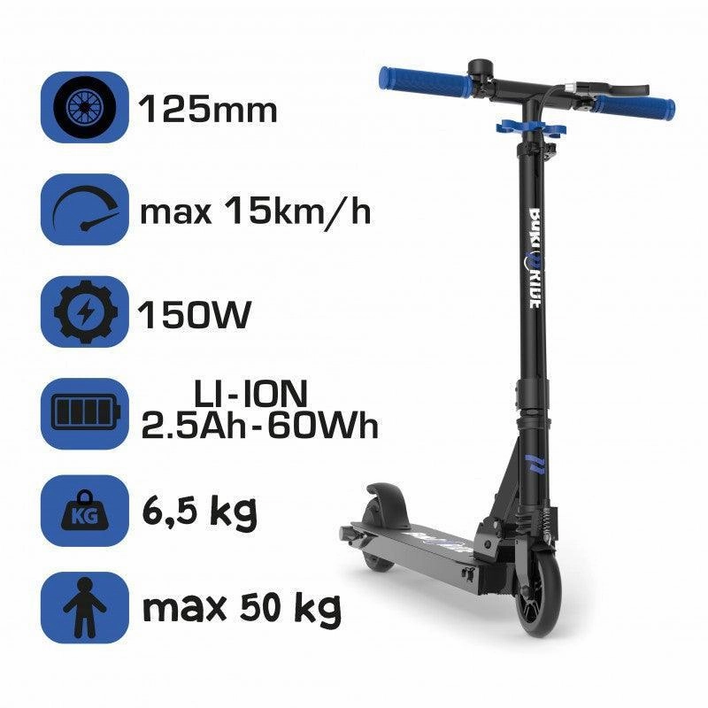 Tiny thinkers Buki France Electric Battery Powered Scooter 125Mm - Blue