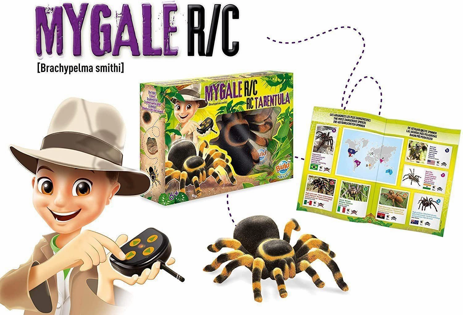 Buki France Nature Tarantula Remote Controlled Exploration made fun Fun that fuels growth
