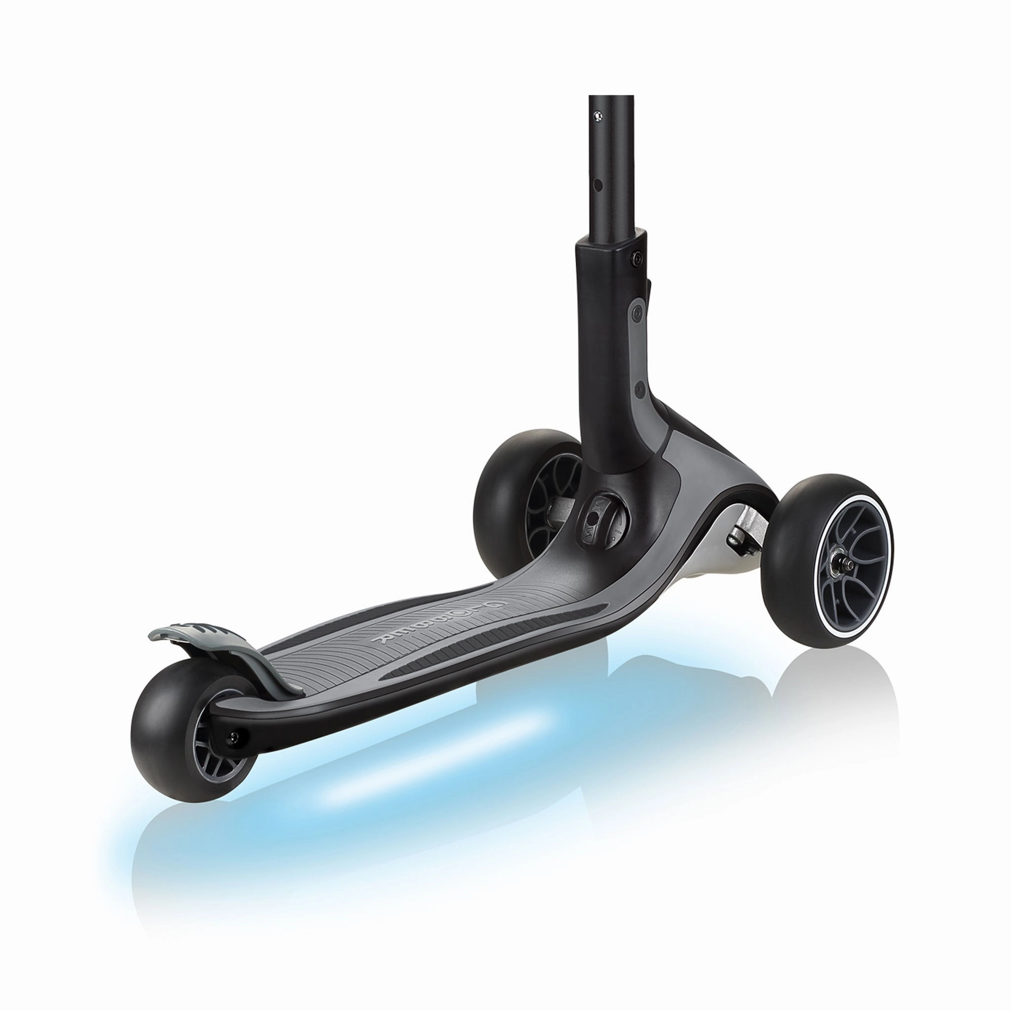 Early learning Globber Ultimum Lights Foldable Scooter - Black / Charcoal Grey (5Y )