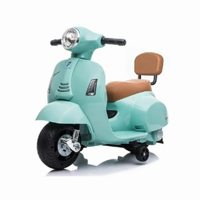 Curiosity starters Young explorers Mini Vespa Kids Electric 6V Battery Powered Motorbike Ride-On - Green