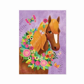 Imaginative play Tools for tiny thinkers Horse & Butterfly Foil Card