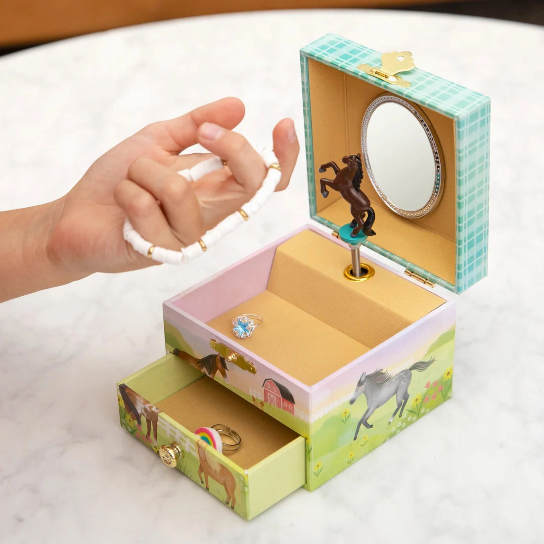 Horse Musical Jewelry Box Thoughtful learning