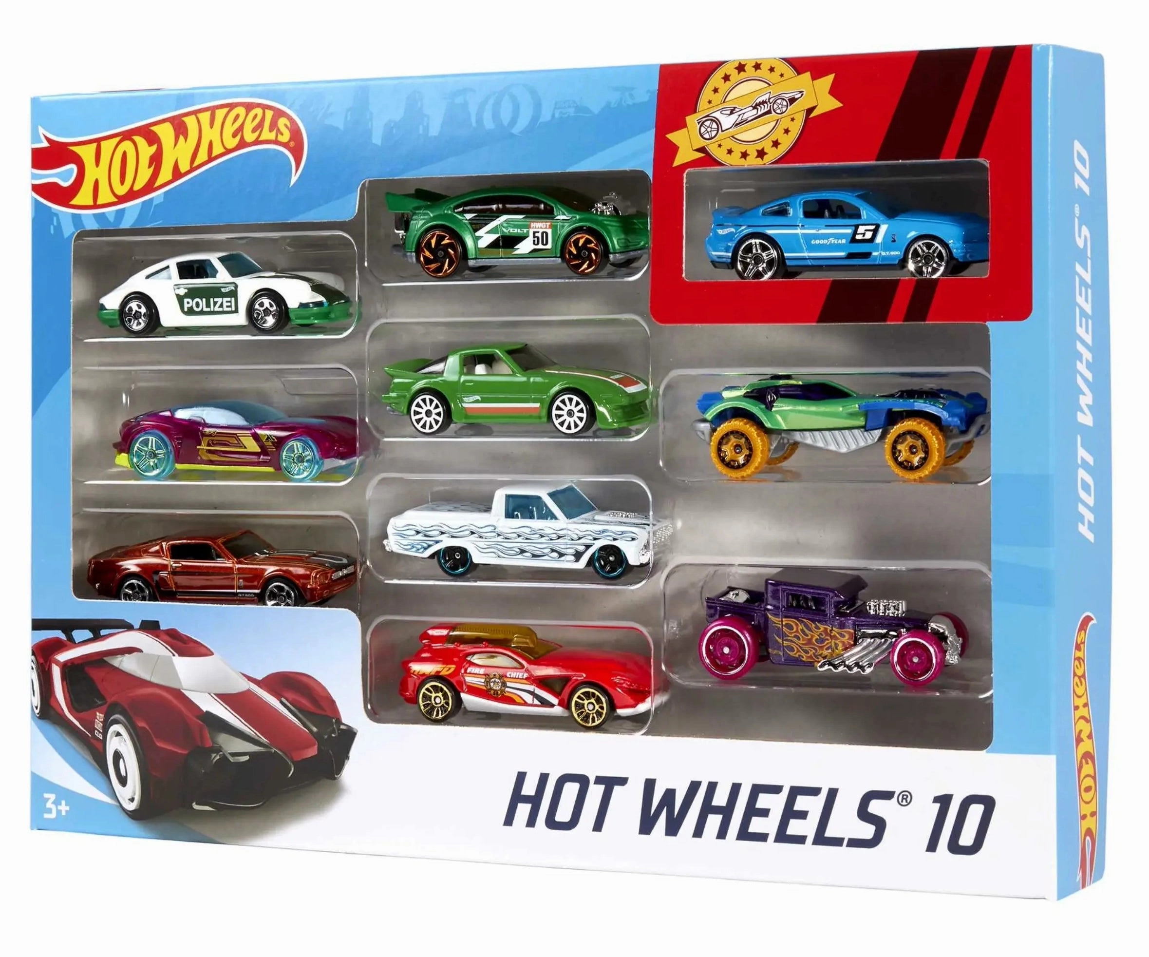 Hot Wheels 10-Car Pack Assortment Mini makers Fun for curious minds