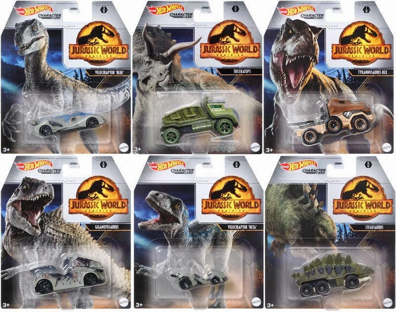 Hot Wheels Character Cars Jurassic World Vehicle - Assorted Inspiring creativity Learning tools