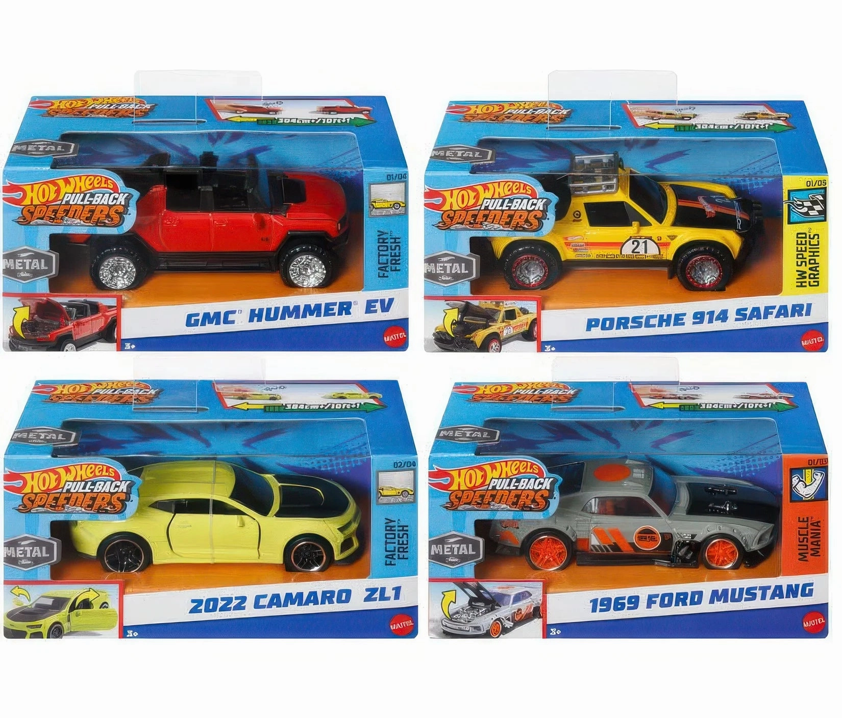Learn & grow Hot Wheels Pull-Back Speeders Toy Car - Assortment